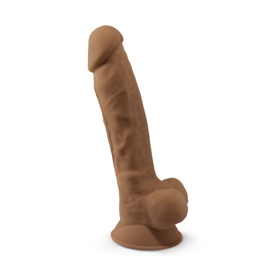 Фалоімітатор SilexD Johnny Caramel (MODEL 1 size 7in), двошаровий, силікон + Silexpan, діаметр 3,8см | Зображення 1