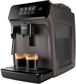 Кавомашина Philips Series 1200, 1.8л, зерно, ручний капуч, авторецептів -2, чорний (EP1224/00)