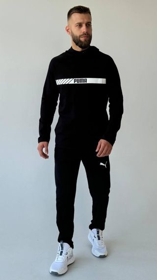 Костюм з худі Puma чорний | Зображення 6