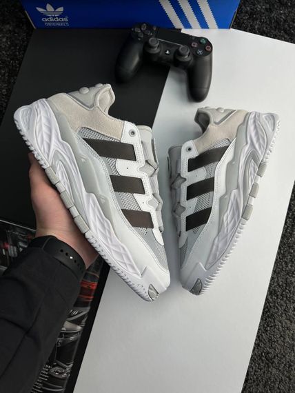 Мужские кроссовки A-dida-s Niteball PRM White Grey Black , Вьетнам | Зображення 6