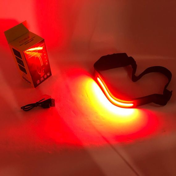 LED Ліхтар налобний BL-W689-LM+2COB (white+red) датчик руху, Ліхтарик на голову із зарядкою | Зображення 5