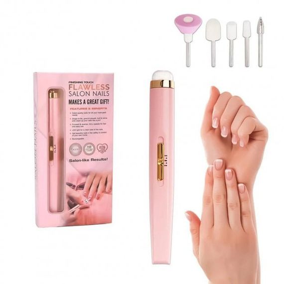 Машинка для снятия гель лака Flawless Salon Nails розовый | Фрезер для UX-882 маникюра оригинал | Зображення 3