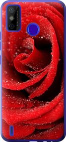 Чехол на Tecno Spark 6 Go KE5 Красная роза "529u-2452-17620"