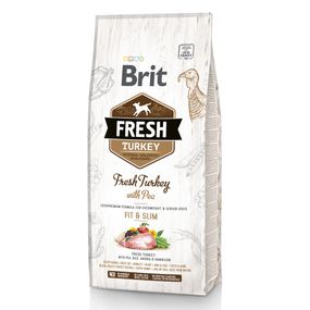 Корм Brit Fresh Turkey with Pea Adult Fit & Slim сухий з індичкою для собак з надмірною вагою 12 кг