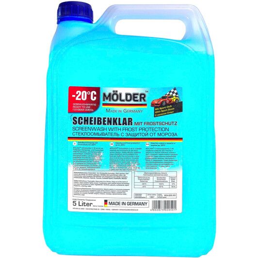 MOLDER SCHEIBENKLAR SCREENWASH WITH FROST PROTECTION зимовий омивач скла SPORT 5л. -20°C MD-20C-50