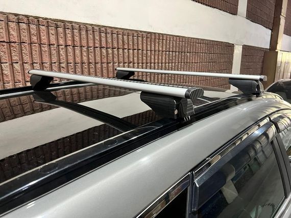 Перемички на вбудовані рейлінги під ключ Wizard V2 (2 шт) 115см, сірі для Honda HR-V 2014-2021рр. | Зображення 1