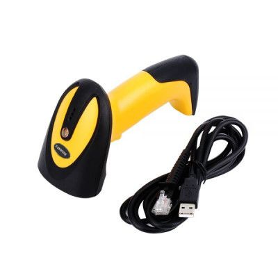 Сканер штрих-кода UKRMARK EV-W2503 2D, 433MHz, USB, IP64, stand, black/yellow (900769) | Зображення 5