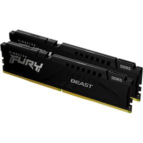 Модуль пам&#039;яті для комп&#039;ютера DDR5 64GB (2x32GB) 5200 MHz Beast Black Kingston Fury (ex.HyperX) (KF552C36BBEK2-64)