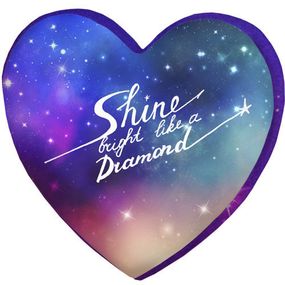 Подушка сердце 3D Shine bright like a diamond 40х40х7,5 см (3DPS_WOL006)