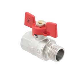 Кран кульовий ВЗ, DN15, 1/2", PSV11, метелик, Polmark STRONG