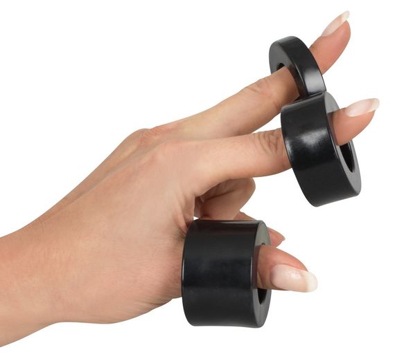 Набір рекційних кілець для мошонки (3 шт.) Ball Stretching Kit Sex Aura | Зображення 3