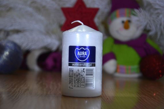 Свічка столова циліндр Bispol AURA Candles sw60/100-090 Білий | Зображення 8