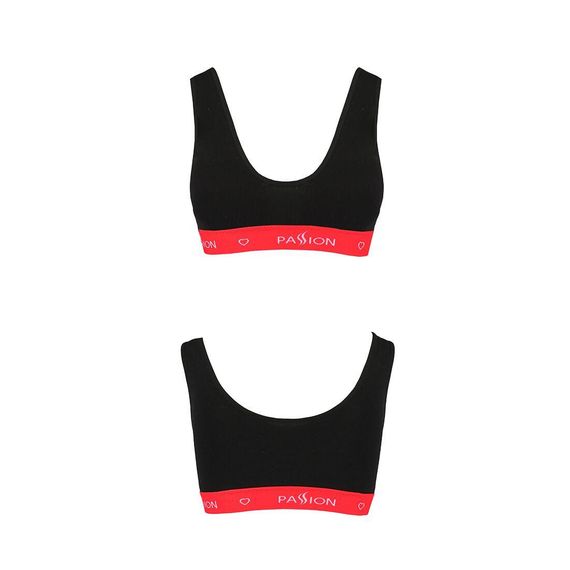 Спортивный топ на широких бретелях Passion PS003 TOP black, size L | Зображення 4