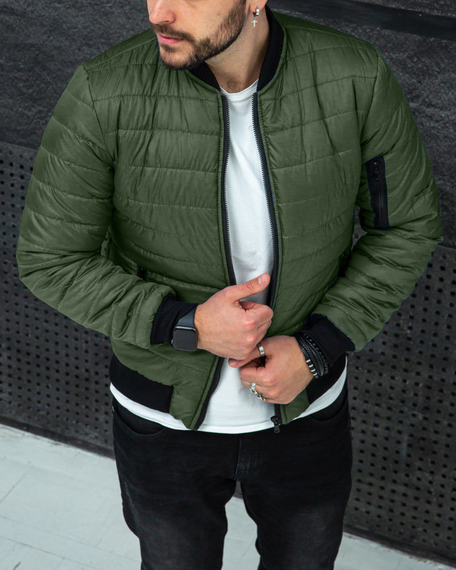 Бомбер Питсбург хаки S L