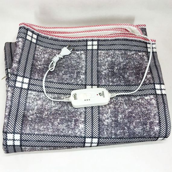 Електропростирадло електричне простирадло з підігрівом Electric Blanket 150х180см. Колір: сірий з ZU-874 фіолетовим відтінком | Зображення 1