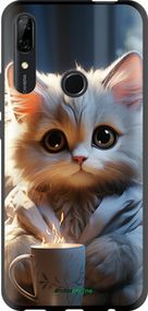 Чохол на Huawei Y9 Prime 2019 Білий кіт "5646b-1736-2448"