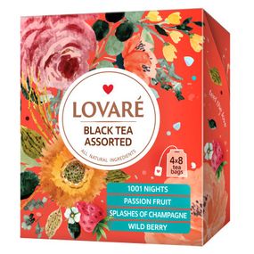 Чай Lovare Ассорти Черный 4 вида по 8 шт (lv.79648)