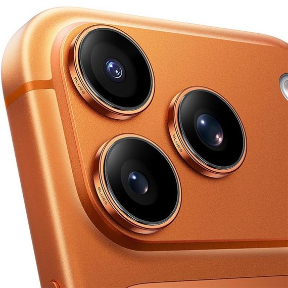 Захисне скло BlueO Sapphire на камеру для Apple iPhone 17 Pro / 17 Pro Max Помаранчевий / Orange | Зображення 1