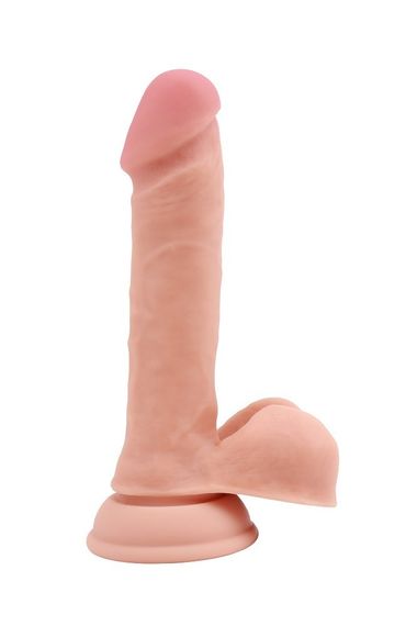 Фалоімітатор з рідкого силікону Chisa Pure Naturally 7.6 на присосці, бежевий Sex Aura | Зображення 2
