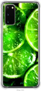 Чохол на Samsung Galaxy S20 Зелені часточки лимона "852sp-1824-2448"