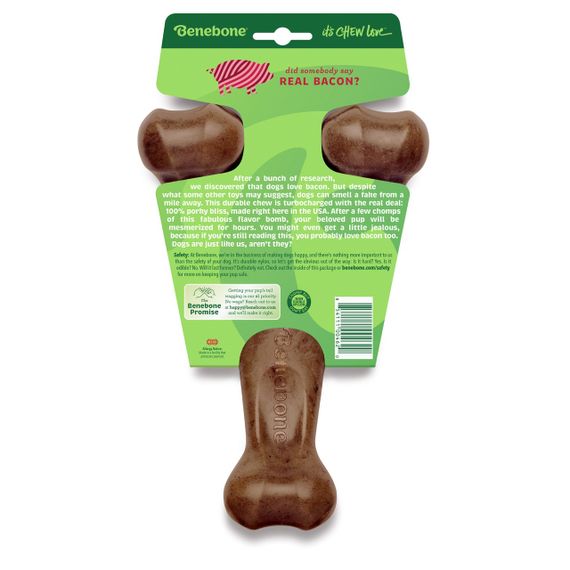Іграшка для собак зі смаком бекону Benebone Wishbone Bacon, 22.5 см | Зображення 3