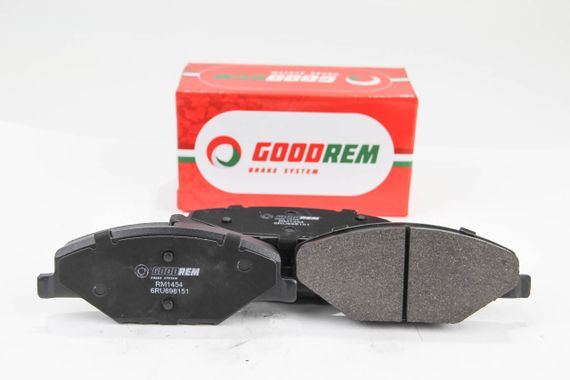 Колодки передні гальмівні Skoda Fabia II-III 11-/VW Polo 10- (TRW), GOODREM (RM1454) | Зображення 1