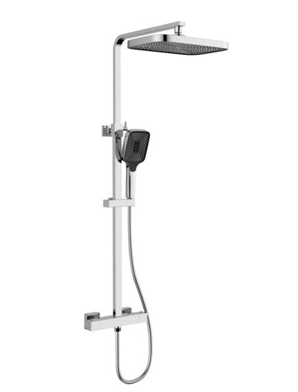 Душова система універсальна Qtap Sloup Chrome термостатична QTSL57103KNC