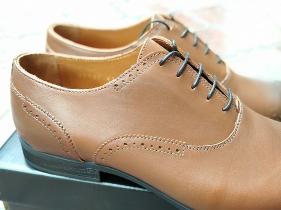 Стильні та зручні туфлі броги рудого кольору Ikos 41 розмір | Зображення 4