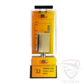Фреза по дереву ГЛОБУС пазовая прямая 1003 D22 d8 h30
