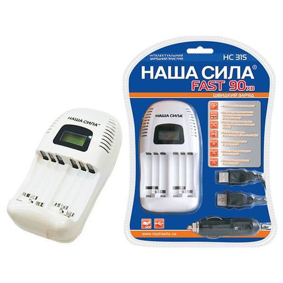 Зарядний пристрій для акумуляторів Наша Сила 315 4-х канальний