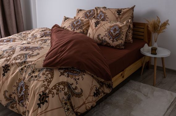 Постільна білизна євро ТЕП Soft dreams Chocolate Fusion 2-03859-26004 200х215 см | Зображення 1