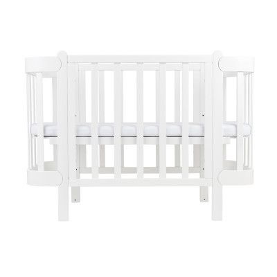 Кроватка Ingvart трансформер Nika 60 с опускной боковинкой (60х94, 60х120) белая (319003) | Зображення 1