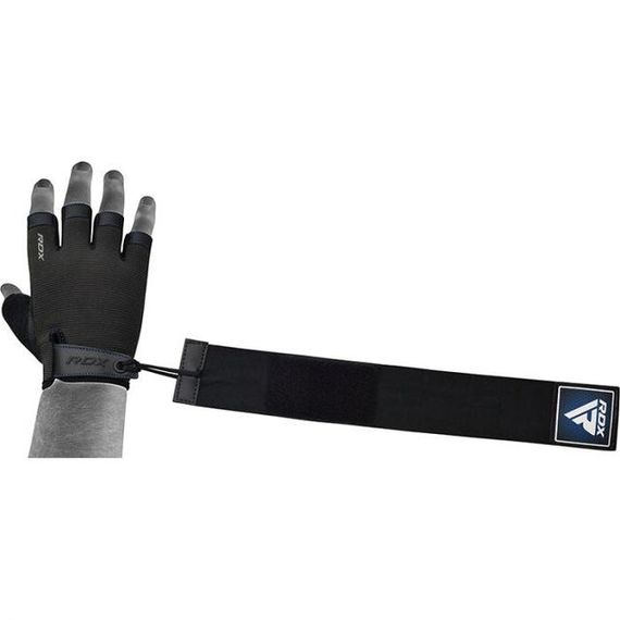 Рукавички для фітнесу RDX T2 Half Blue PLUS-XL | Зображення 1