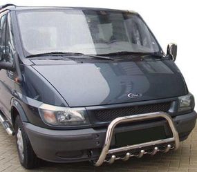 Кенгурятник WT003 (2000-2006, нерж.) для Ford Transit