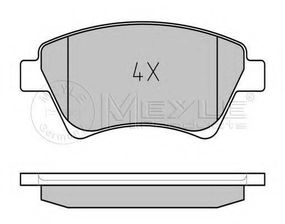 Комплект гальмівних колодок з 4 шт. дисків MEYLE 0252393018 на RENAULT KANGOO (KC0/1_)
