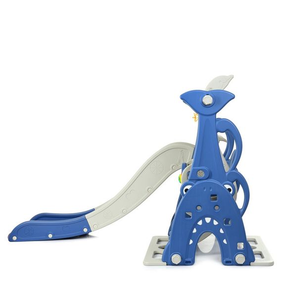 Детская горка-качель WM19083A-4 пластик, с баскетбольным кольцом | Зображення 2