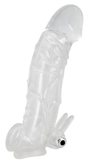 Насадка на член - Chrystal Skin Penis Sleeve Vibro Sex Aura | Зображення 4