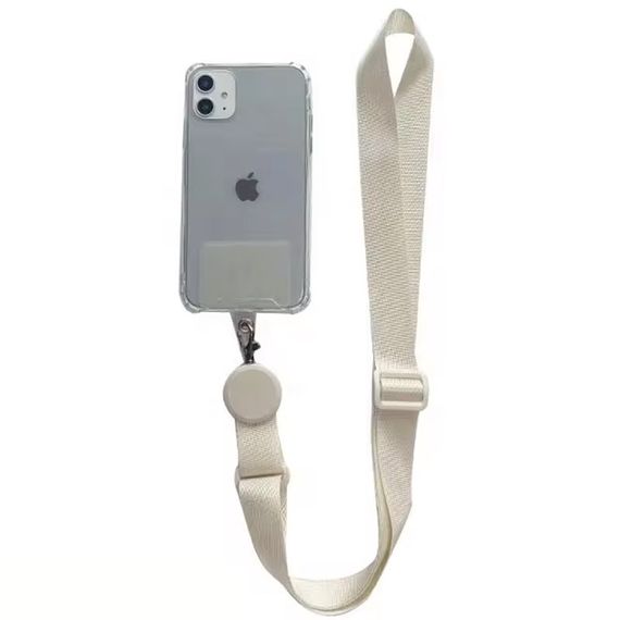Шнурок для телефона (широкий) 150см White | Зображення 1