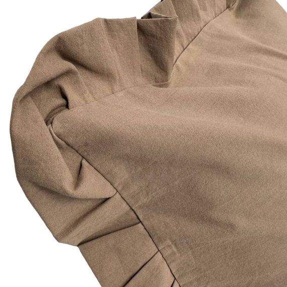 Наволочка декоративна з рюшами Stonewash Beige SoundSleep 45х45 см | Зображення 1