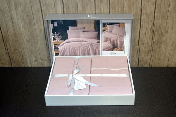 Постельное белье First Choice Ranforce Deluxe 200 х 220 см Alisa Powder | Зображення 2