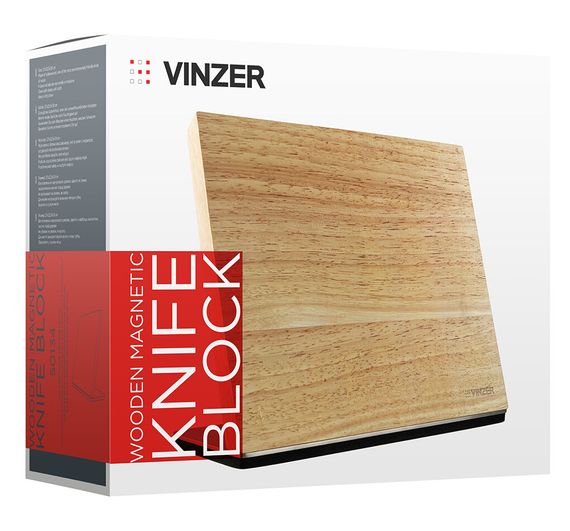 Подставка для ножей магнитная VINZER 50134 27,5х11,8х24 см бежевая | Зображення 3