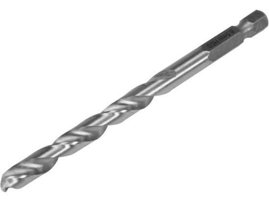 Свердло по металу YATO Польша: HSS6542, Ø=6.5мм, HEX-1/4", l=101/63мм, для нержав., конструкт., легов.стали