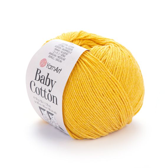 Пряжа YarnArt Baby Cotton No 432 (Ярнарт Бебі Коттон) 50 г / 165 м напівбавовна для дитячих речей та іграшок амігурумі