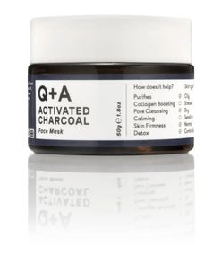 Маска для обличчя “детокс” з активованим угіллям Q+A Activated Charcoal Face Mask 50 г