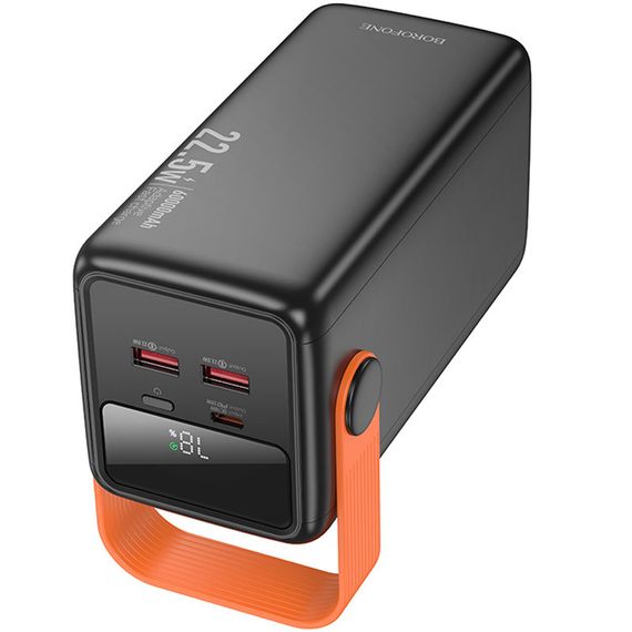 Портативний ЗП Power Bank BOROFONE BJ66B Magnifico 22.5W+PD20W 60000 mAh Black | Зображення 3