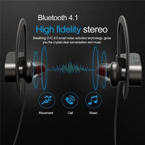 Наушники U8 беспроводные наушники устойчивые к поту водонепроницаемые спортивные для развлечения и  обучения | Зображення 6