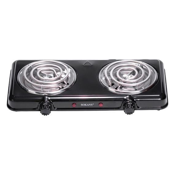 Електроплита двоконфоркова настільна плита 2000 Вт Sokany SK-5110