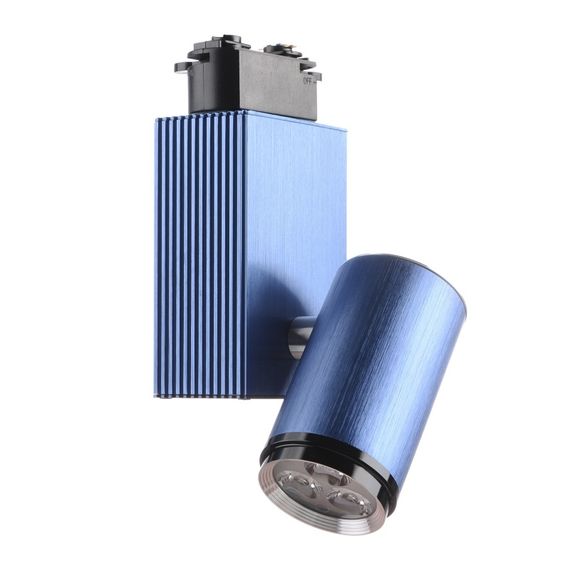 Светильник трековый поворотный LED 205/3x2W NW BLUE | Зображення 3