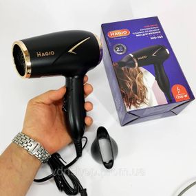 Портативный фен с насадками Magio, Качественный фен для волос для укладки с холодным обдувом MK-21