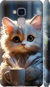 Чохол на Huawei Honor 5C Білий кіт "5646m-356-2448"